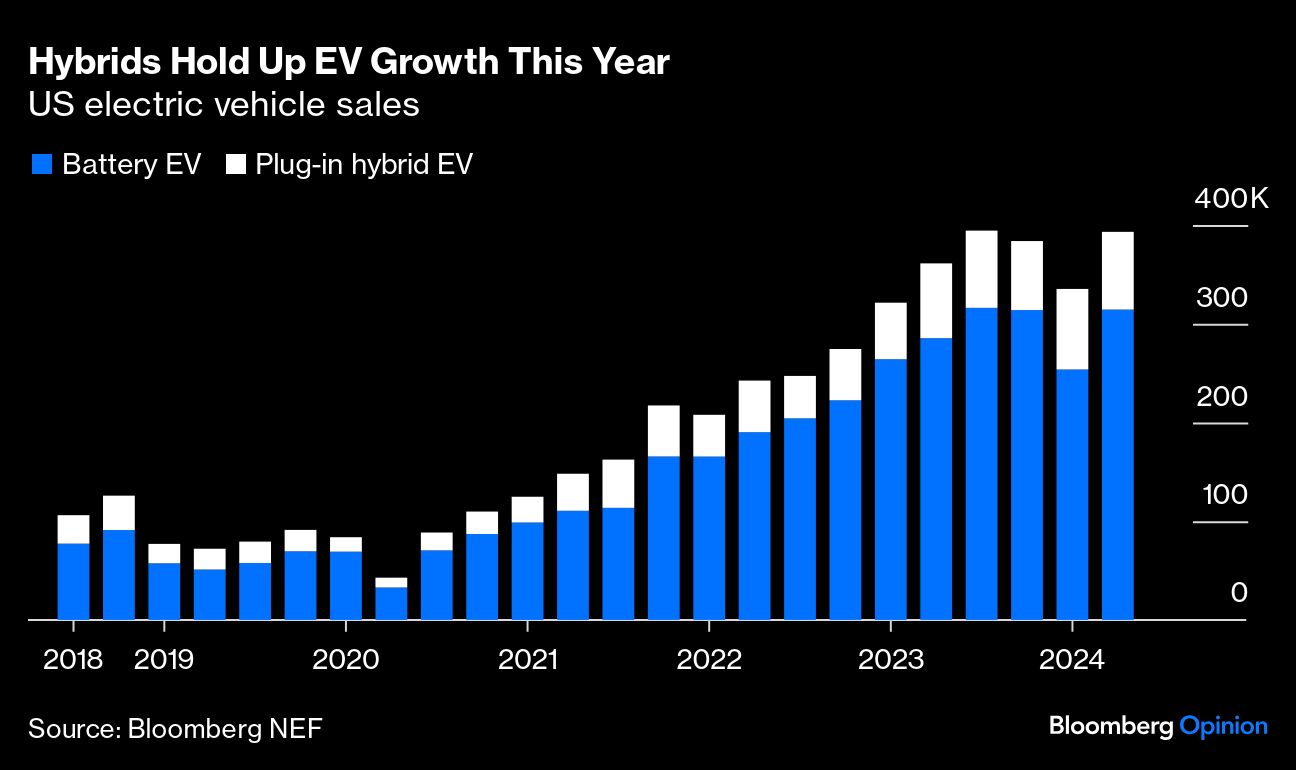 Hybrid ev growth this year