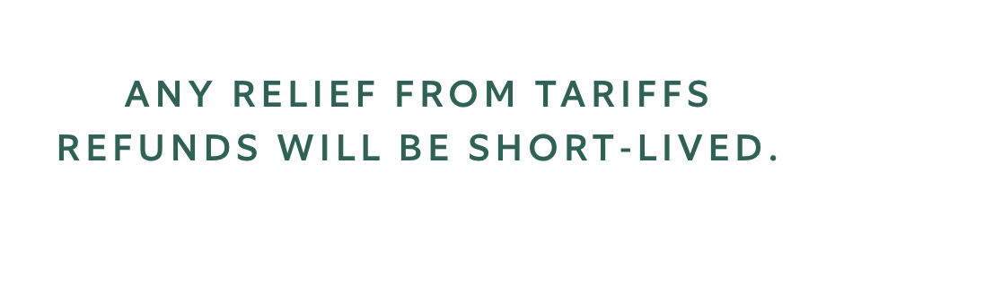 any relief from tariffs