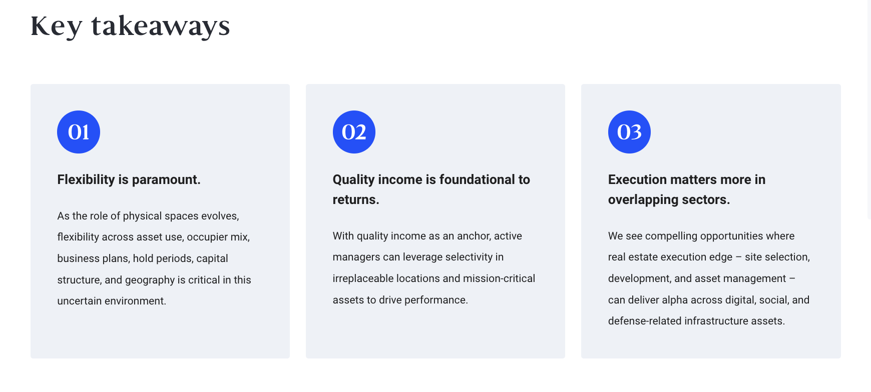 key takeaways