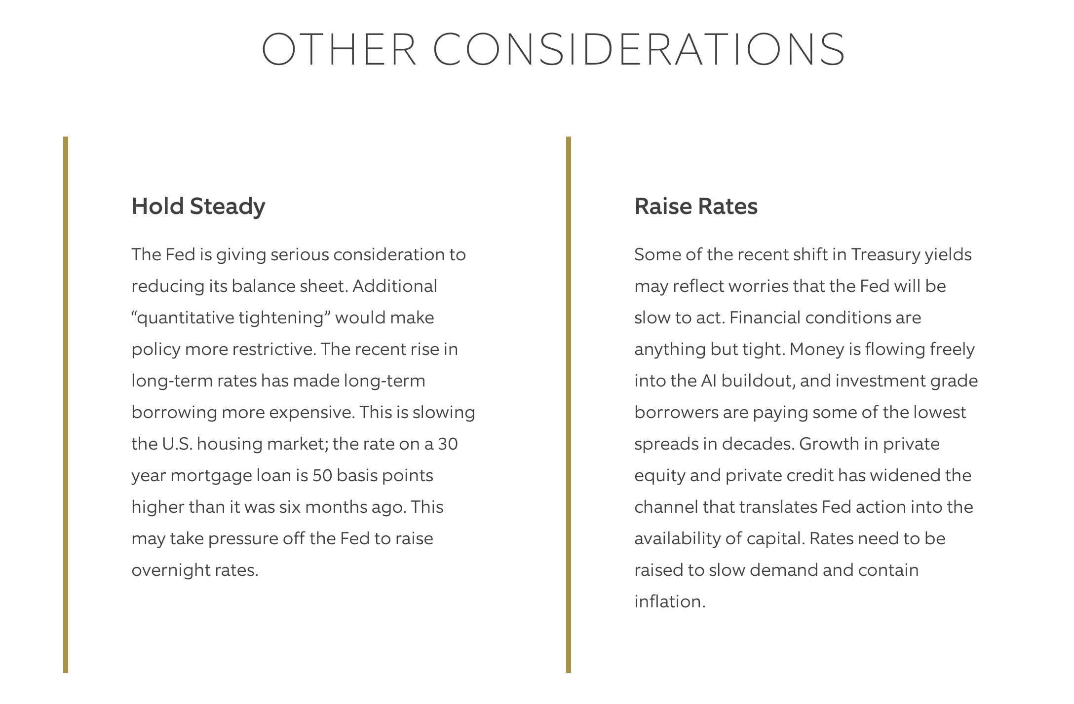 other considerations