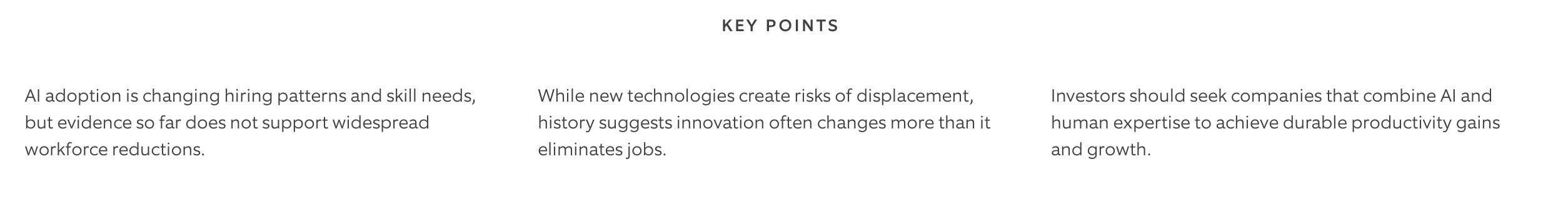 key points