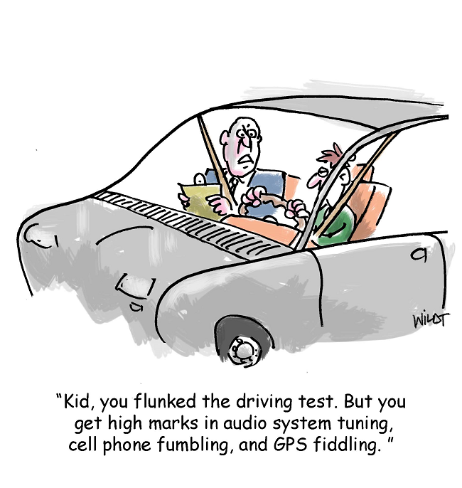 The driver who is paying attention to neither the road ahead nor the road behind; but instead to the cacophony of voices, opinions, and forecasts with which we’re bombarded constantly?