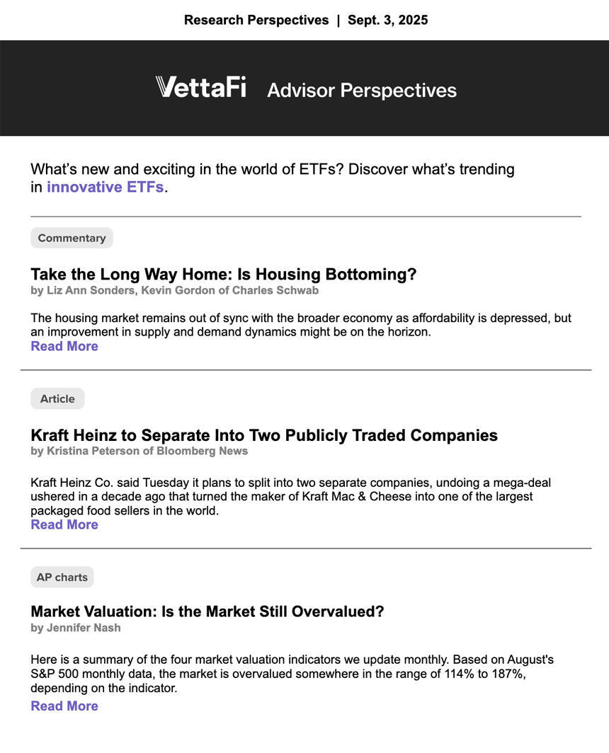 Newsletter screenshot